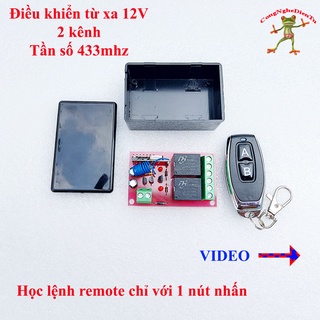 Bộ mạch điều khiền từ xa  RF 433mhz  12v  2 kênh ( board 2 relay)