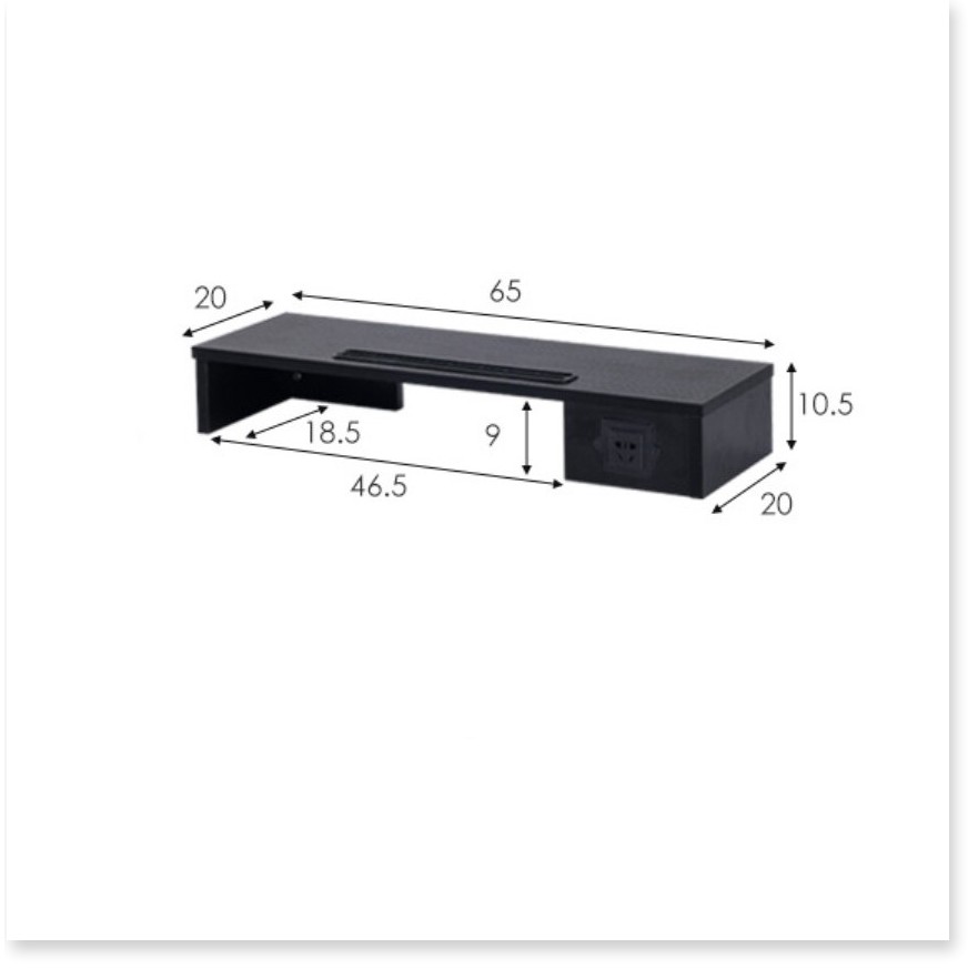 🆕 Kệ để màn hình máy tính có ổ cắm điện thông minh Home&Tech