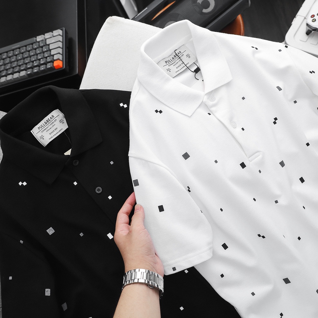 Áo Polo Nam PB chất liệu COTTON Co Dãn Thấm Hút Tốt