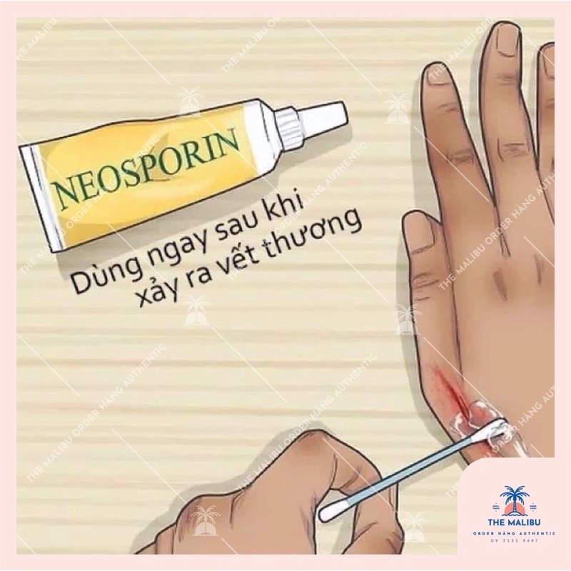 Kem mỡ hỗ trợ làm lành vết thương Neosporin First Aid Maximum Strength Ointment của Mỹ