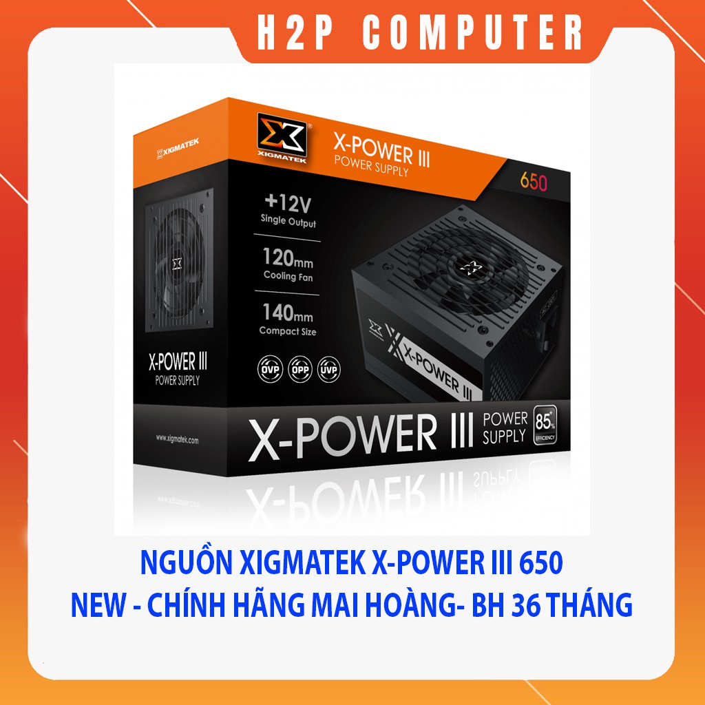 Nguồn Xigmatek X-Power III 650 New BH 36T chính hãng | BigBuy360 - bigbuy360.vn