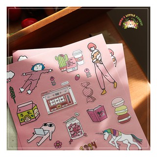 SET 06 TẤM STICKER THEO TONE MÀU FUNNY COLOR | MST211