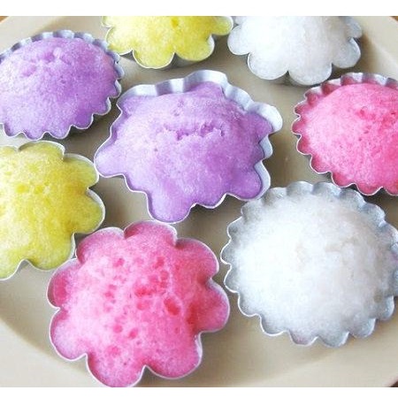 Combo 5-10 Khuôn nhôm làm bánh bò, bánh da lợn, bánh tart, rau câu nhiều mẫu - Size to