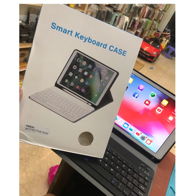 Bao da kèm bàn phím Bluetooth iPad 2018/2017/pro9.7/ air2/ air #iPad_2018_2017_pro97_air2_air  Smart Keyboard