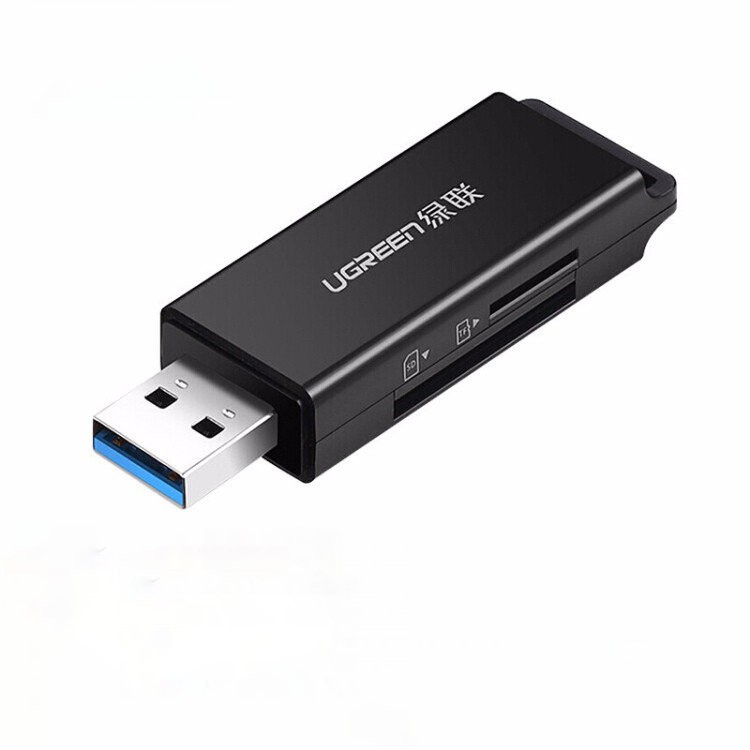 Đầu đọc thẻ nhớ SD và TF dạng móc treo USB 3.0 UGREEN CM104