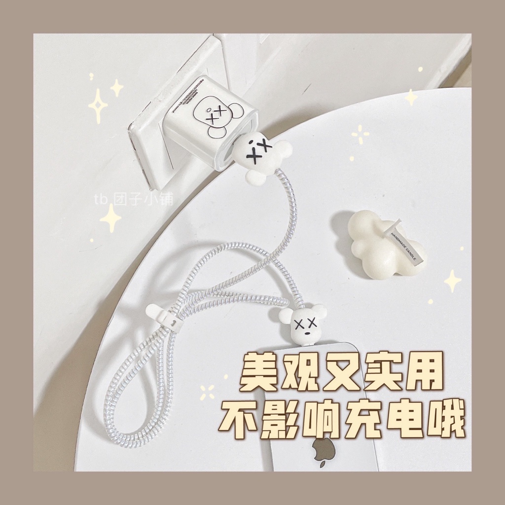TPU Mềm 18W / 20W Bảo Vệ Đầu Sạc Cho iphone 1 set