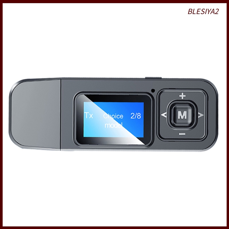 Thiết Bị Truyền Nhận Tín Hiệu Âm Thanh Bluetooth 5.0 Usb T12 Có Mic Lcd Cho Xe Hơi / Tv