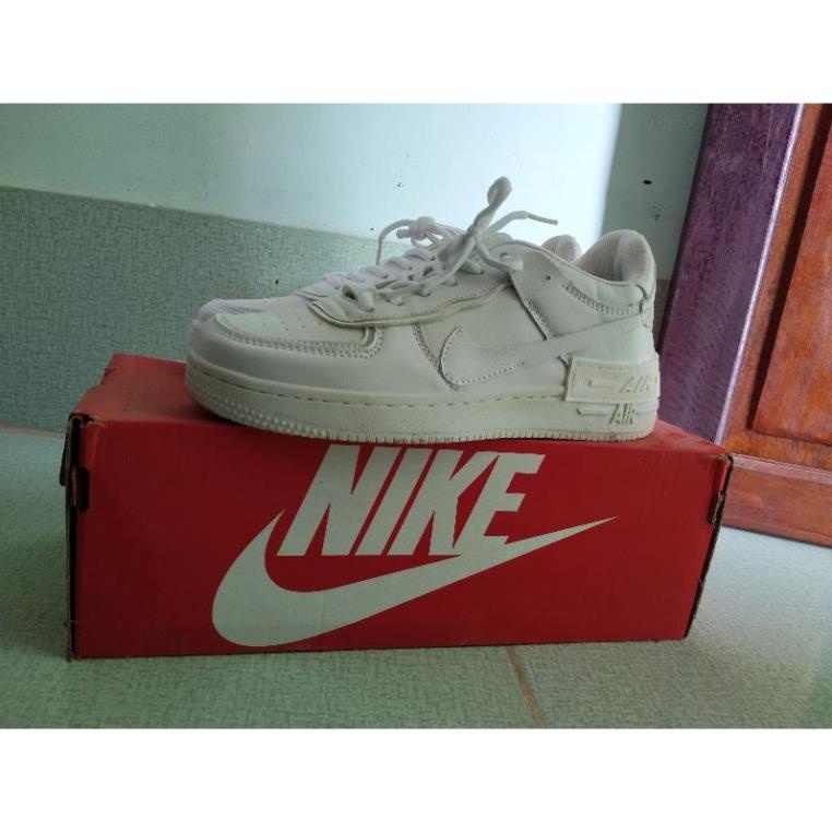 Giày thể thao nữ Nike Air Force 1 Shadow màu trắng 🤞