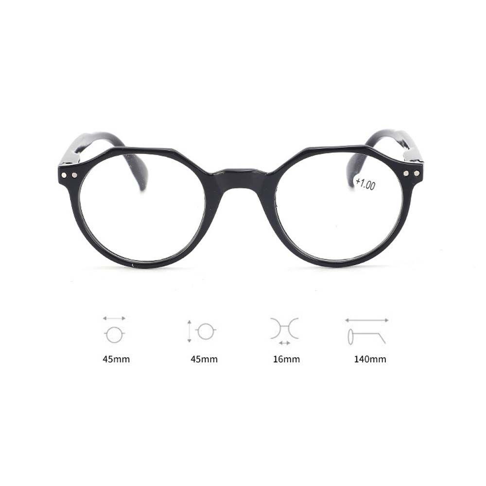 JARRED Kính Đọc Sách Gọng Tròn Họa Tiết Da Báo Màu Nâu Thời Trang + 1.0 ~ + 4.0