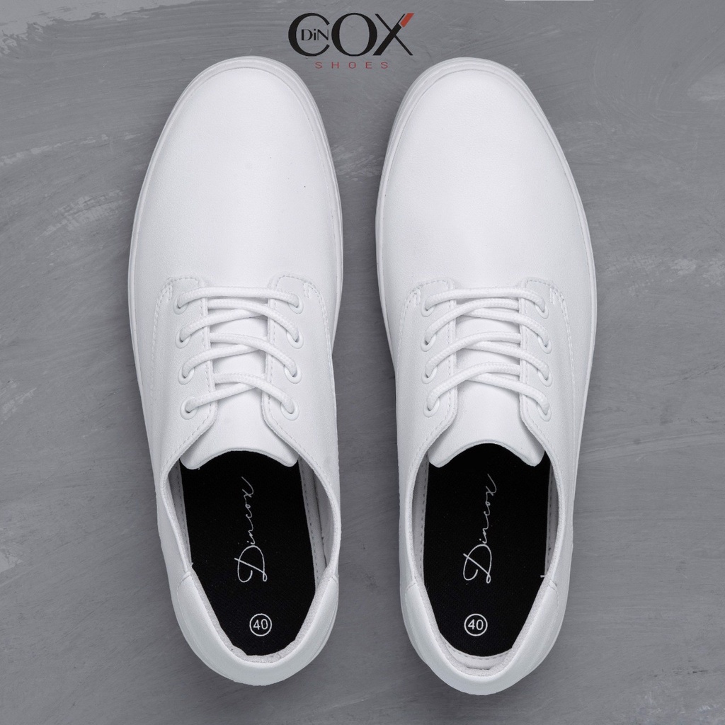 Giày Da Sneaker Nam Chính Hãng DINCOX E11 WHITE Phong Cách Tây Lịch Lãm