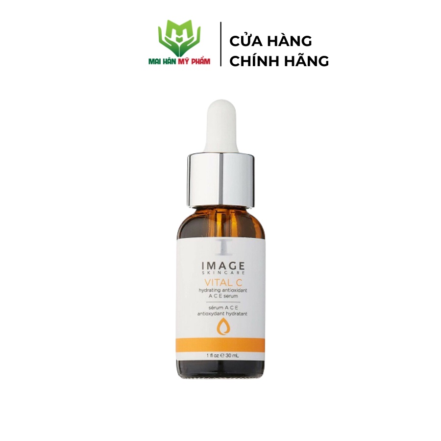 Serum chống lão hóa da Image Skincare Vital C Hydrating Antioxidant Ace làm mềm da 30ml- Mỹ Phẩm Mai Hân