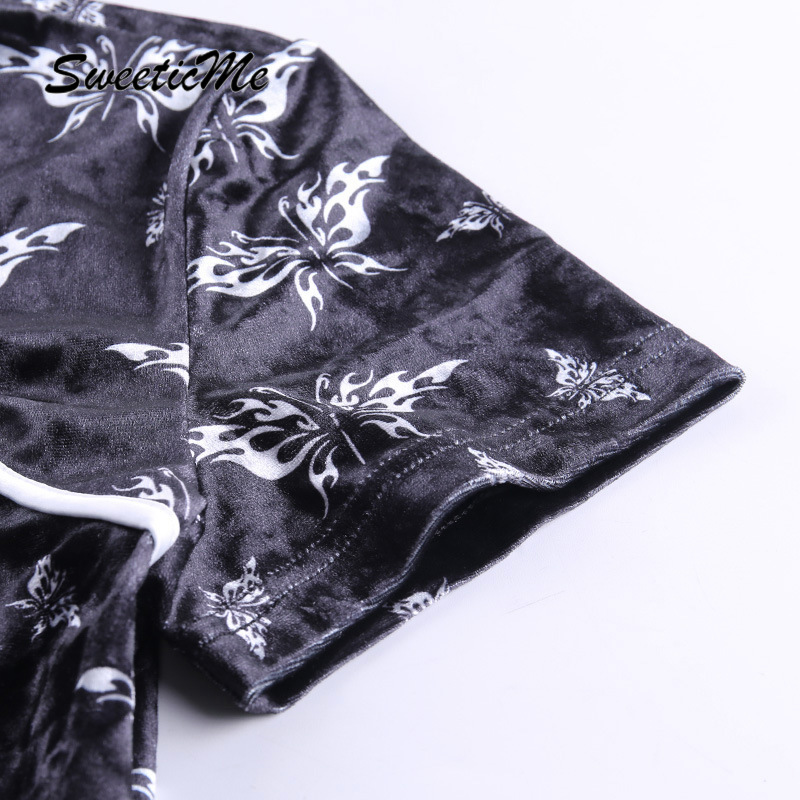 Áo Thun Ngắn Tay In Hình Bướm Gợi Cảm Mẫu 2021 Dành Cho Nữ | BigBuy360 - bigbuy360.vn