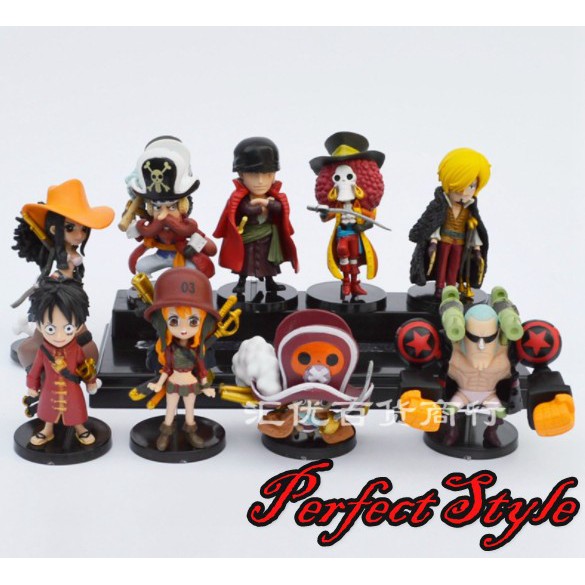 Combo Bộ 9 Mô Hình One Piece - Team Luffy