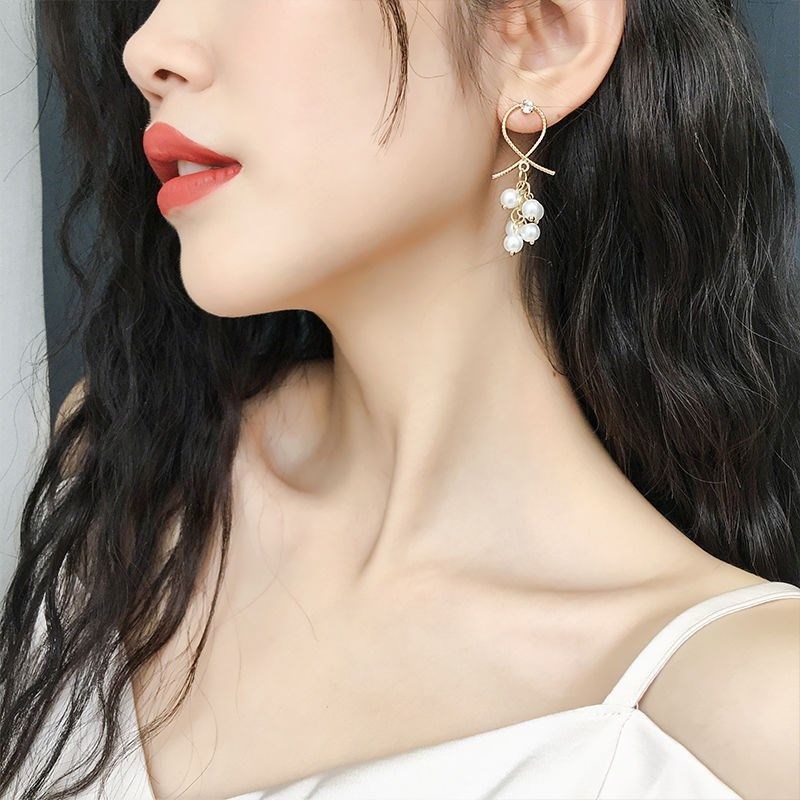 Bông Tai Đính Ngọc Trai Giả Thời Trang Hàn Quốc