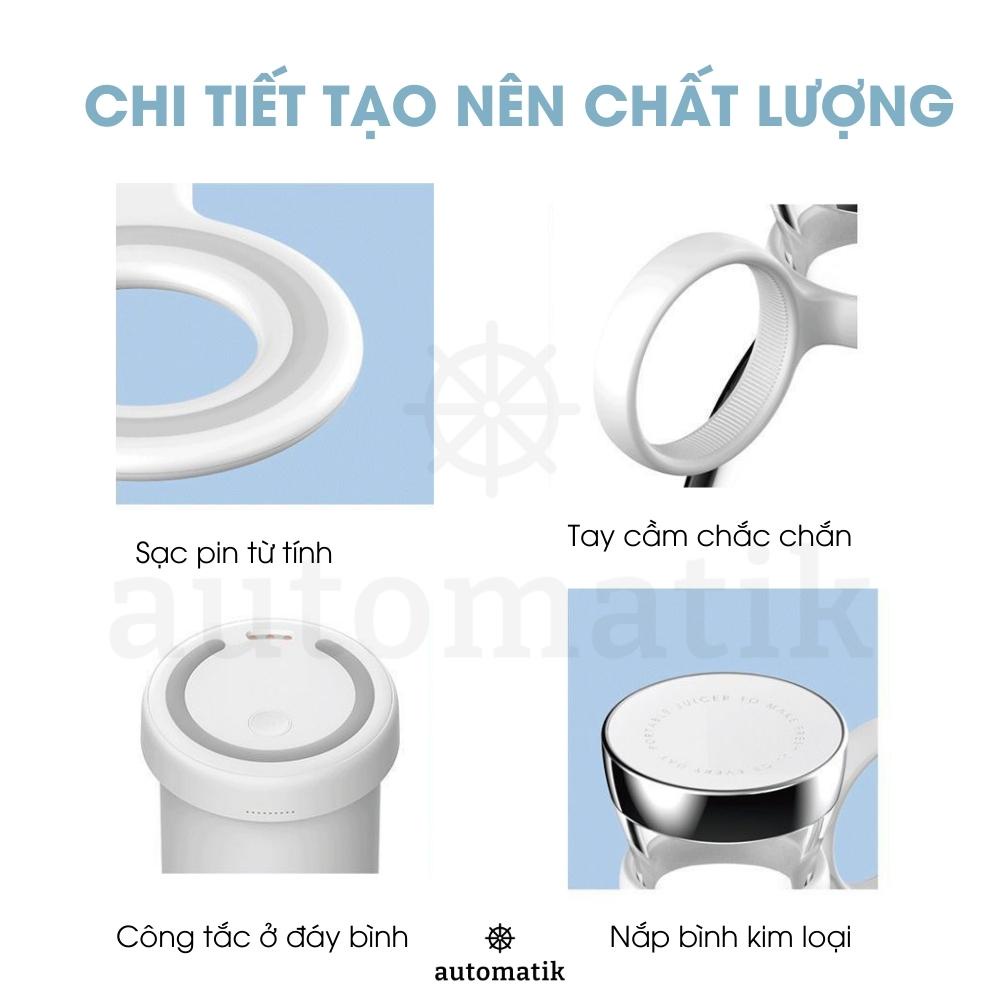 Máy Xay Sinh Tố Cầm Tay Mini Đa Năng Tiện Lợi Ép Trái Cây Say Hoa Quả Quà Tặng Sinh Nhật Mẹ Bạn Trai Bạn Gái - Automatik