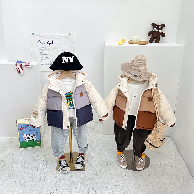 Áo Khoác Phao Cho Bé Trai Bé Gái Phong Cách Hàn Siêu Nhẹ Dày Ấm Shushi_baby