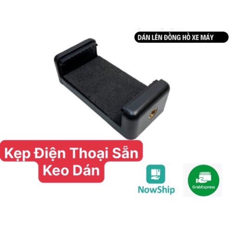 Kẹp Điện Thoại Dán Mặt  Đồng Hồ Xe Máy Sẵn Keo Siêu Chắc Gắn Nhiều Vị Trí Trên Xe Máy
