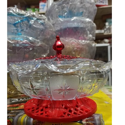 HOT- Khay nhựa đựng mứt tết Nữ Hoàng có chân xoay sang trọng