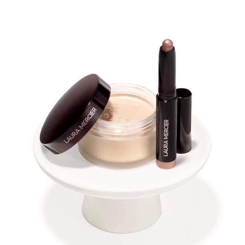 SET MAKE UP 2 MÓN LAURA MERCIER GỒM PHẤN PHỦ VÀ SÁP NHŨ MẮT SEPHORA MINISIZE