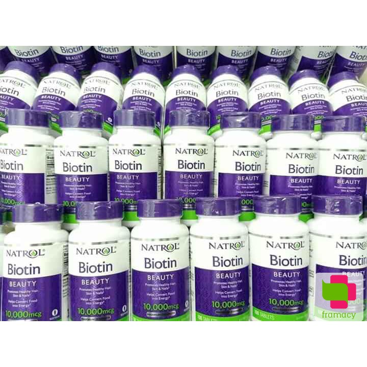 Viên uống Natrol Biotin 10000mcg, USA (100v) hỗ trợ mọc tóc, giúp móng khỏe cho người trên 12 tuổi | BigBuy360 - bigbuy360.vn