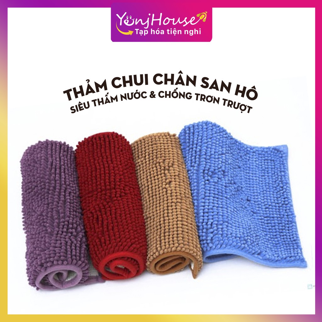 Thảm san hô siêu thấm 30x45cm (giao màu ngẫu nhiên) - YenjHouse