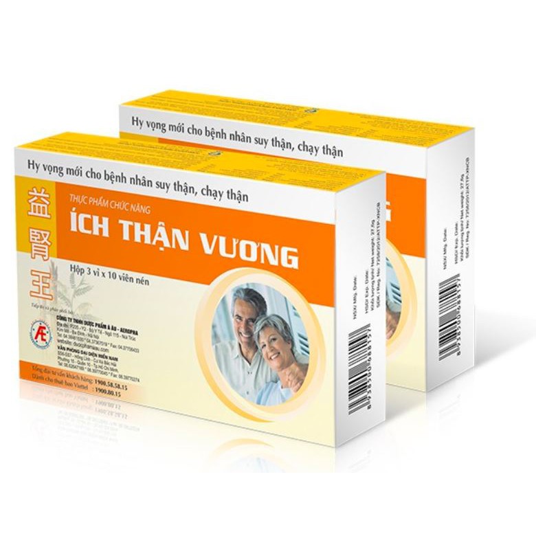 Ích Thận Vương - giúp bảo vệ và giúp tăng cường chức năng thận, làm chậm diễn tiến của suy thận