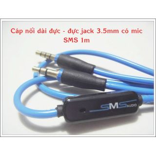 Cáp nối dài 2 đầu đực 3.5mm có micro