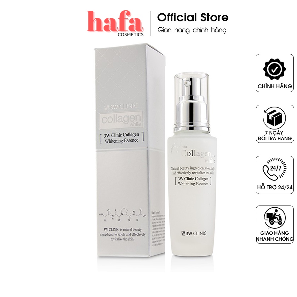 Tinh chất dưỡng trắng da bổ sung collagen 3W Clinic Collagen Whitening Essence 50ml _ 3W Clinic Chính Hãng