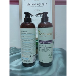 [HÀNG CHUẨN LOẠI 1] DẦU GỘI CẶP GỘI XẢ VITAMIN E -V76 -COLLAGEN COMPLEX CẶP 800ML