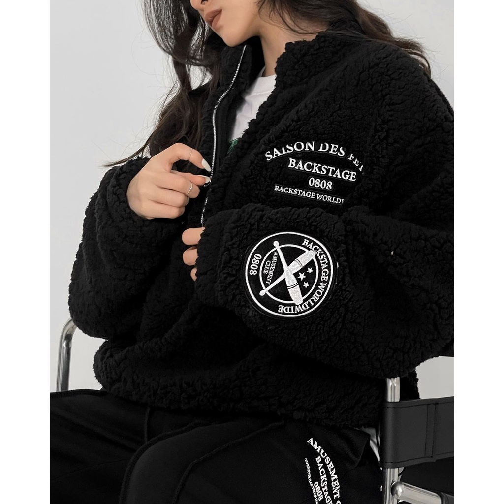 Áo khoác lông cừu Saison des fetes Fleece Pullover Jacket Backstage88