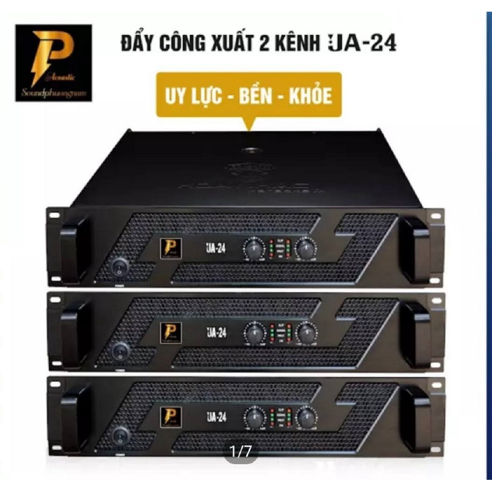 Đẩy Công Suất JA 24 hãng P-Audio Nhật Bản ,Sản xuất tại Đài Loan, 24 sò, chất lượng cao, 1400W max