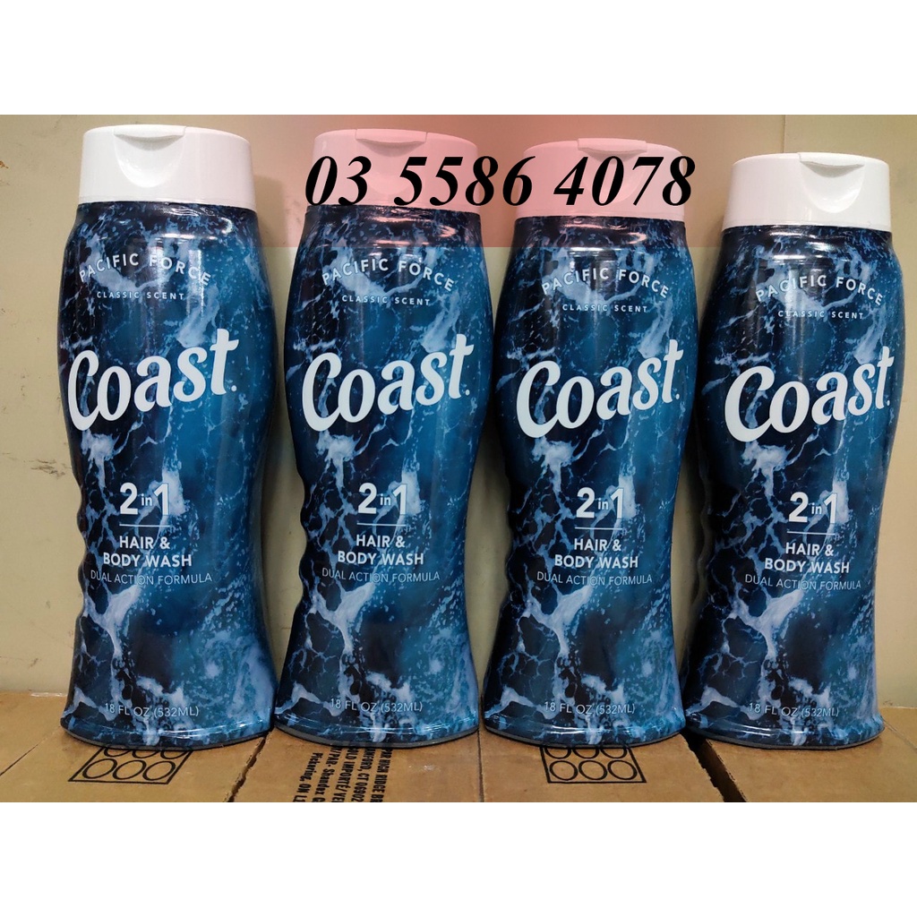 Tắm gội nam Coast 946ml &amp; 532ml | Nguyên Hương Store