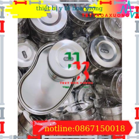 Hộp Inox Tròn Nhỏ Y Tế - Hộp Đựng Bông Gòn phi 6 , kích  thước 7,5x6cm