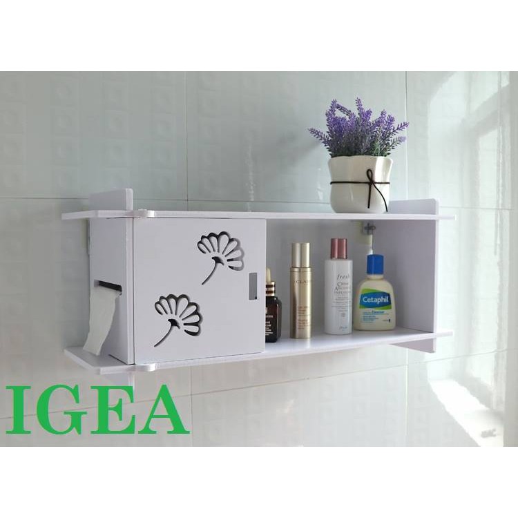 Kệ treo phòng tắm hoa cúc hiện đại chống nước chính hãng IGA- IG273