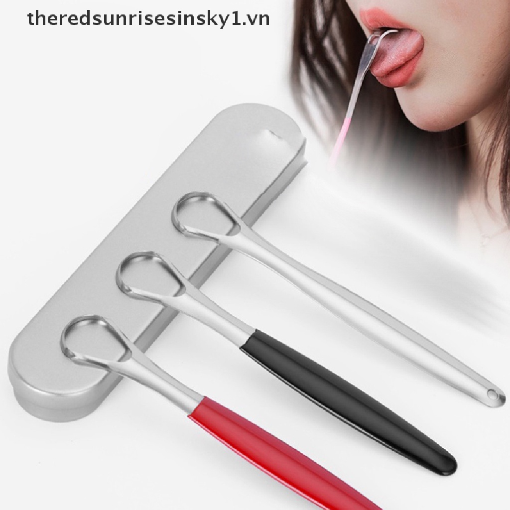 Dụng cụ làm sạch lưỡi bằng thép không gỉ có thể tái sử dụng tiện lợi