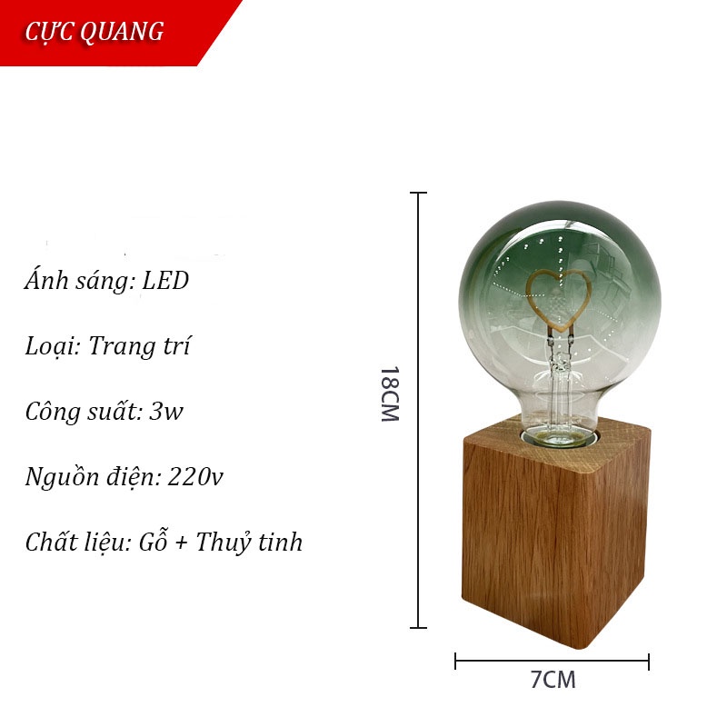 Đèn bàn trang trí Quả cầu ma thuật đa sắc màu trang trí bàn làm việc