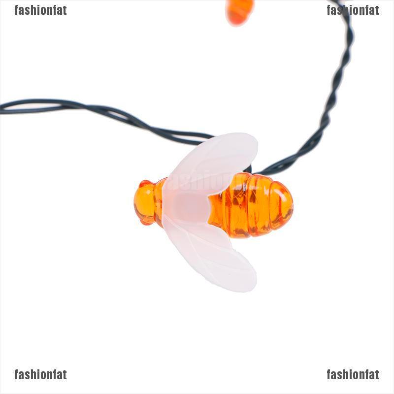 Dây Đèn Led 30 Bóng Hình Con Ong Năng Lượng Mặt Trời Chống Thấm Nước Trang Trí Giáng Sinh