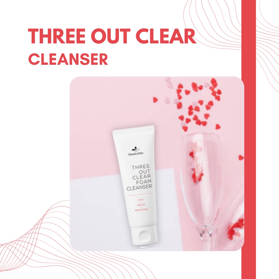 Sữa Rửa Mặt GoodnDoc Three Out Clear Foam Cleanser 125ml