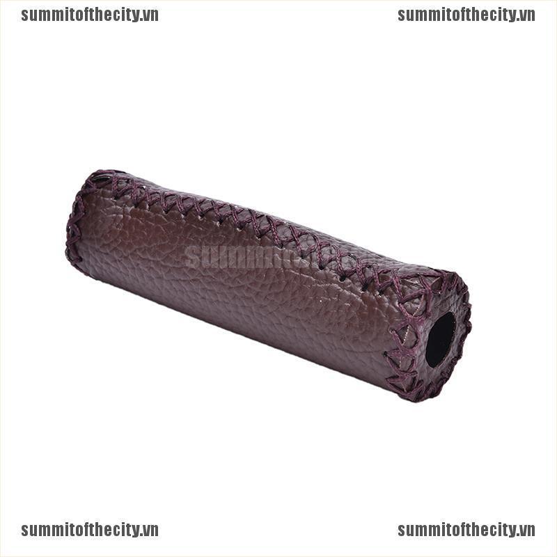 Bọc tay lái xe đạp leo núi bằng da nhân tạo kiểu vintage cao cấp