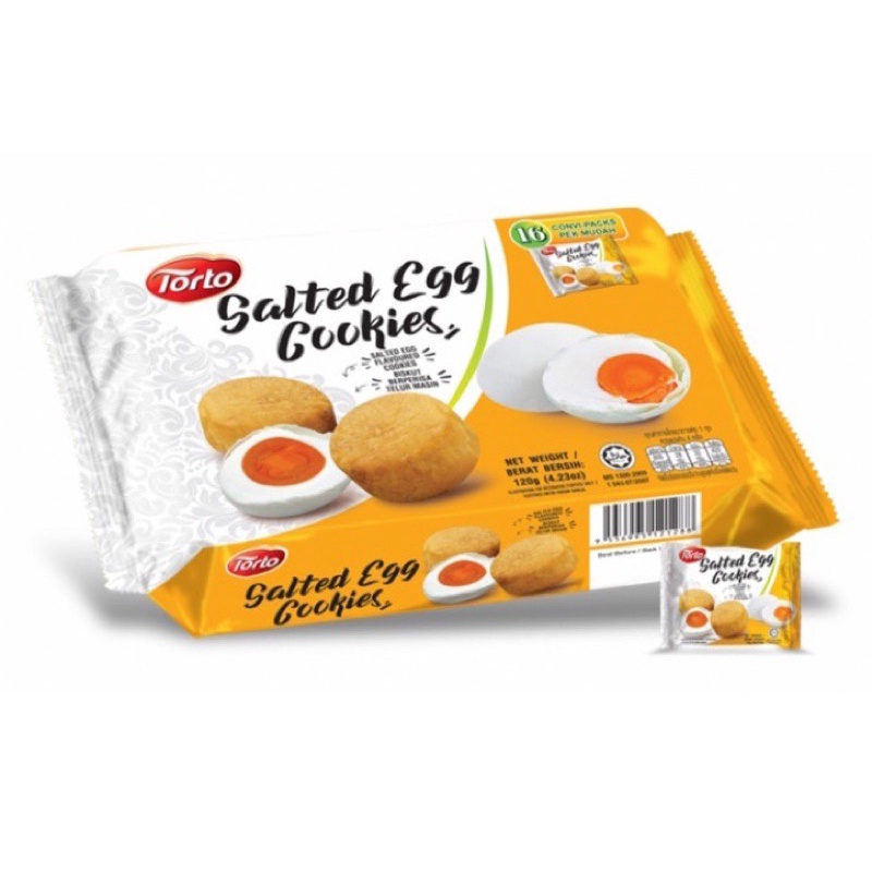 BÁNH QUY TORTO VỊ PHÔ MAI/ TRỨNG MUỐI/ SẦU RIÊNG 120G