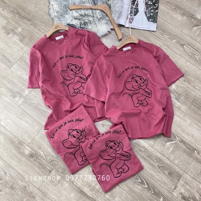 Áo phông micker hồng