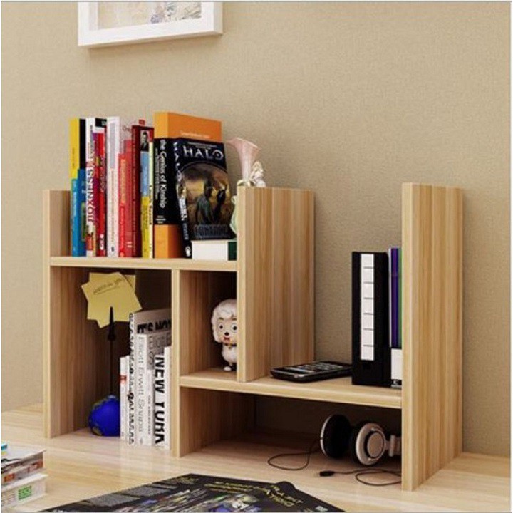 Kệ Sách Để Bàn Gỗ lắp ghép đa năng làm việc tiện lợi thông minh ✔️ kệ sách lắp ráp thông minh✔️