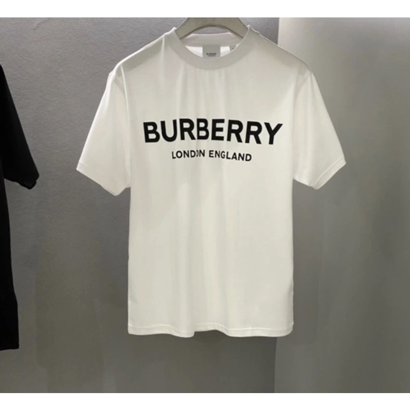 Áo thun tay lỡ BURBERRY áo phông unisex nam nữ cotton oversize form rộng co dãn