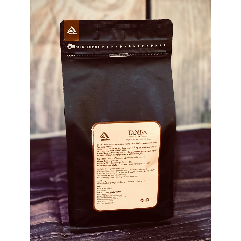Cà phê hạt Espresso nguyên chất 100% - Dark Roast - Tamba Coffee