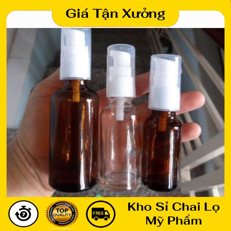 Chai Chiết Mĩ Phẩm ❤ TRÙM SỈ ❤ Chai thủy tinh xịt giọt 15ml,20ml,30ml chiết mỹ phẩm, dầu gội, sữa tắm, serum .