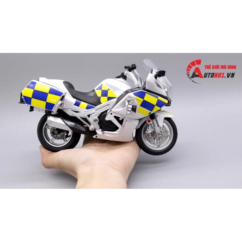 MÔ HÌNH BMW R 1200RT POLICE 1:12 HUAYI ALLOY 7656B