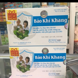 BẢO KHÍ KHANG-THỰC PHẨM CHỨC NĂNG GIÚP GIẢM HO HEN,KHÓ THỞ