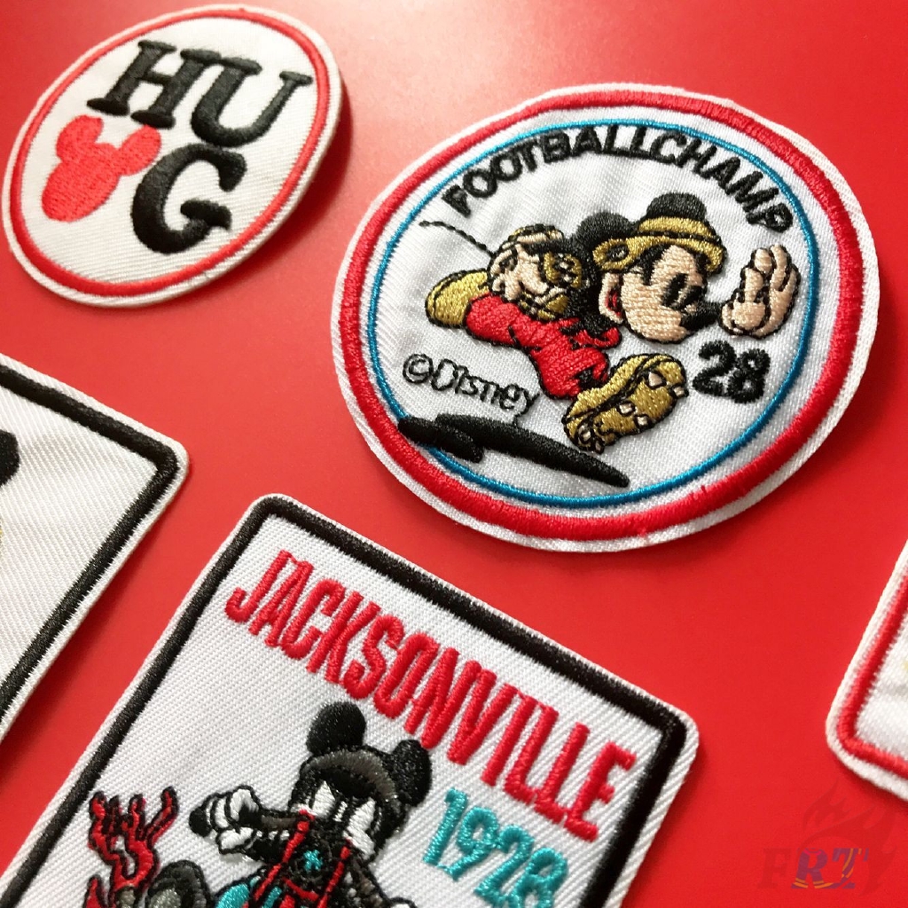 Miếng vải thêu hình chuột Mickey dùng trang trí quần áo tiện dụng