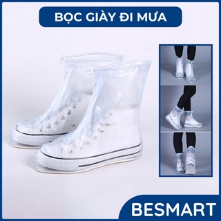 Bọc Giày Dép Đi Mưa - Áo Mưa Cho Giày Dép Tặng Kèm Gót Chống Đau Chân Besmart