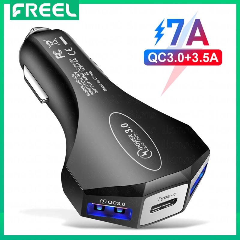 VANS Tẩu Sạc Điện Thoại Di Động 3 Cổng USB 7A Cho Xiaomi Huawei QC3.0